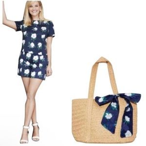 NWOT Draper James Straw Tote Bag